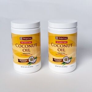 NEW, BULK PRICE (2) De La Cruz Coconut Oil for Hair & Skin – 30 fl oz / 824 g 🥥